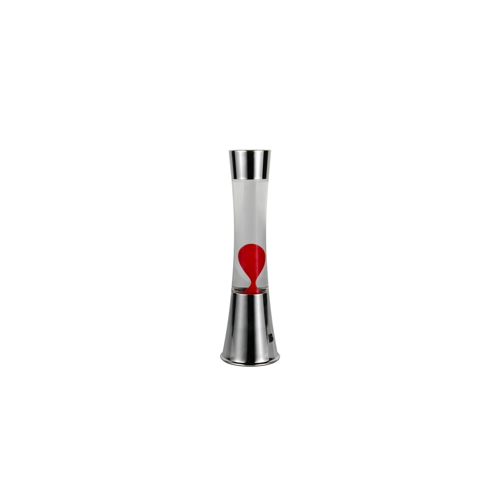 Lavalamp Etna zilver met rood Trio 4017807668445