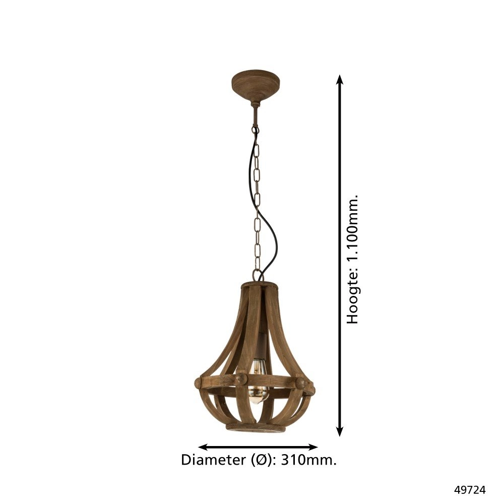 Hanglamp Kinross 31cm Eglo 9002759497248