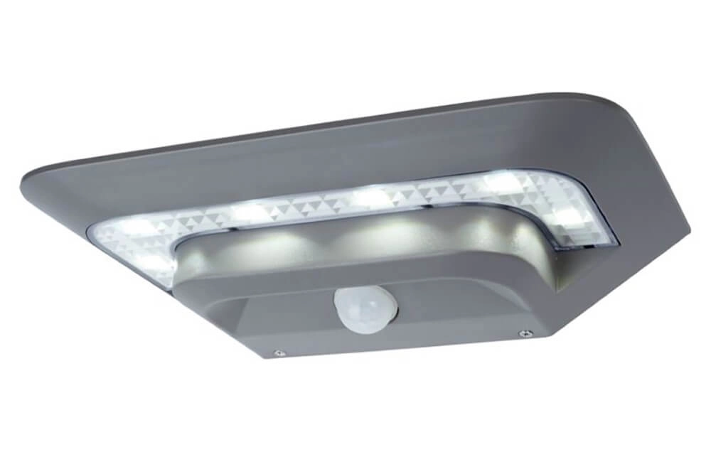 Solar wandlamp Ghost Solar zilvergrijs