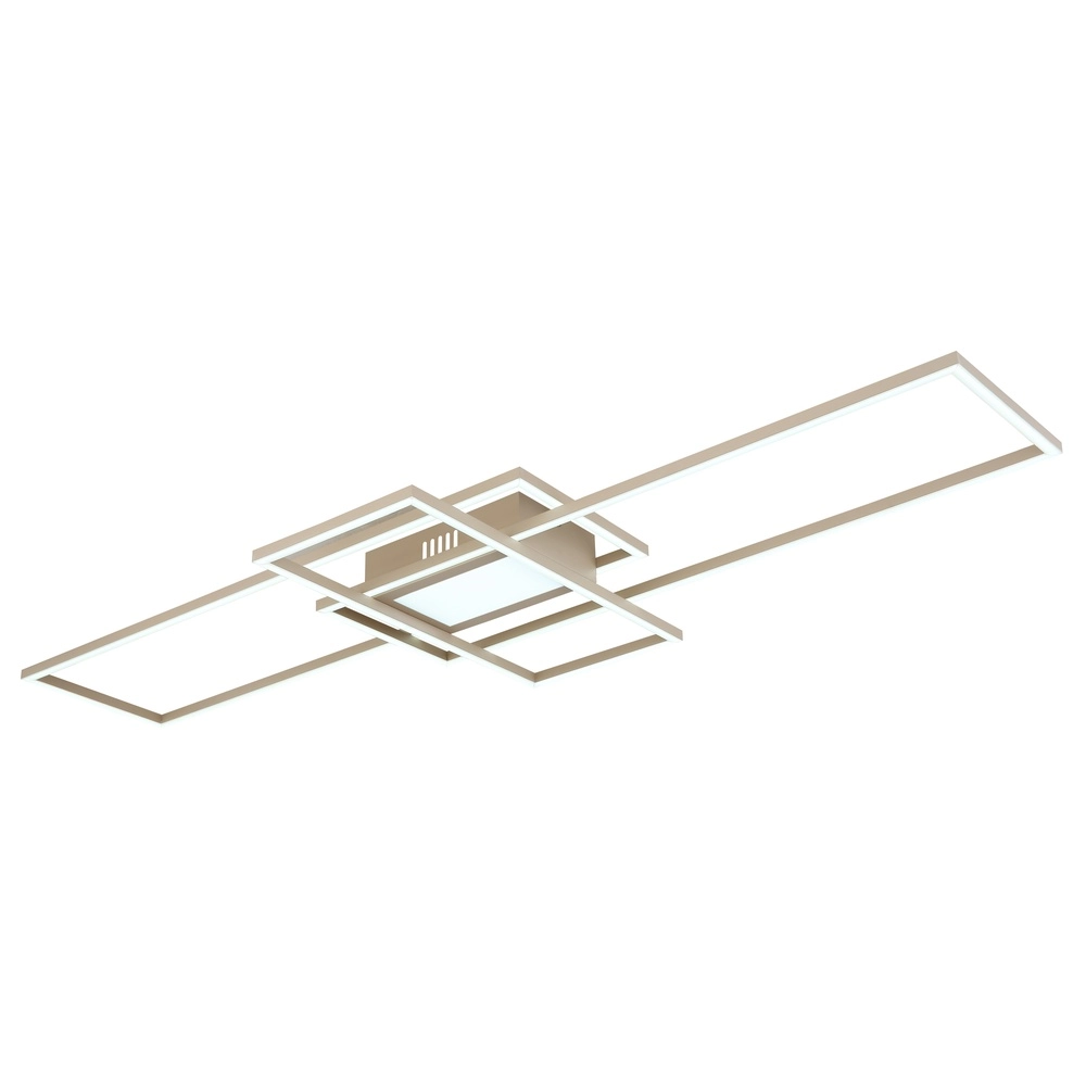 Zand bruine plafondlamp Saunders langwerpig Globo 9007371593354