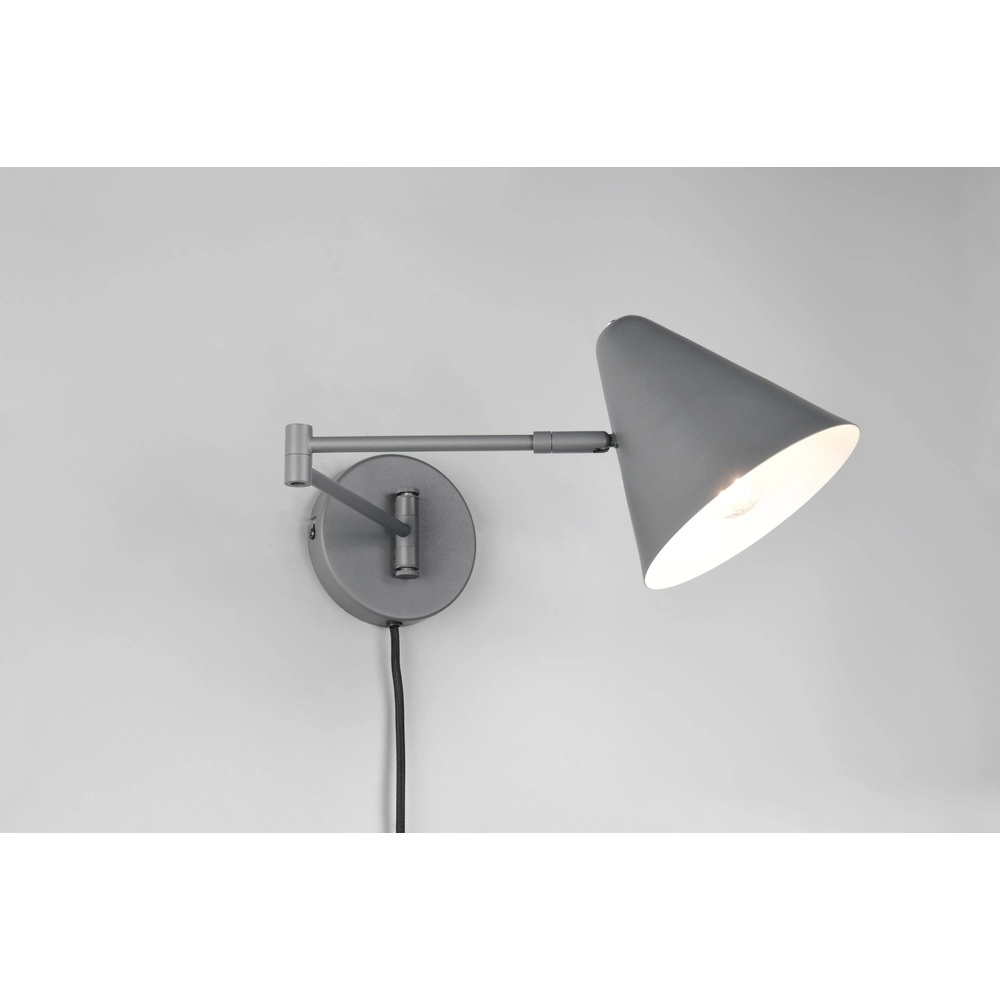 Design wandlamp Cosima antraciet Trio 4017807660012