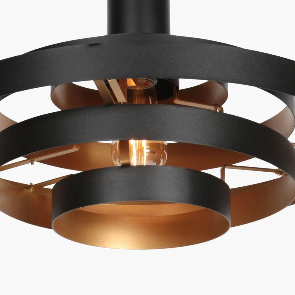 Design hanglamp Halo Cirque zwart Ø 50cm Steinhauer 8712746178333