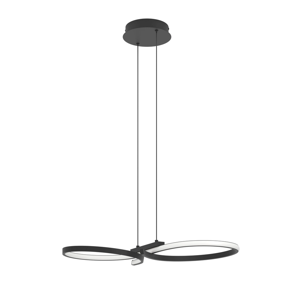 Moderne led wandlamp Serpins 66cm - zwart