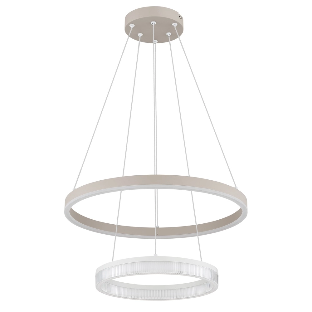Moderne hanglamp Zara zand bruin Ø 50cm Globo 9007371573073