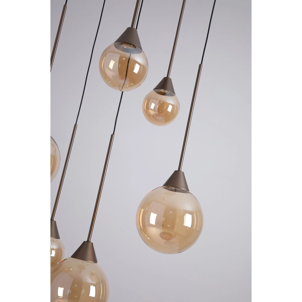 Design hanglamp Opux Lux 6-lichts brons Searchlight 5,05342E+12