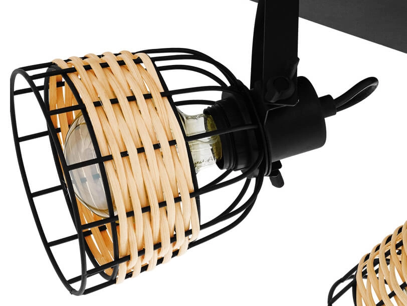 3-lichts plafondlamp Anwick 1 met rotan Eglo 9002759433260