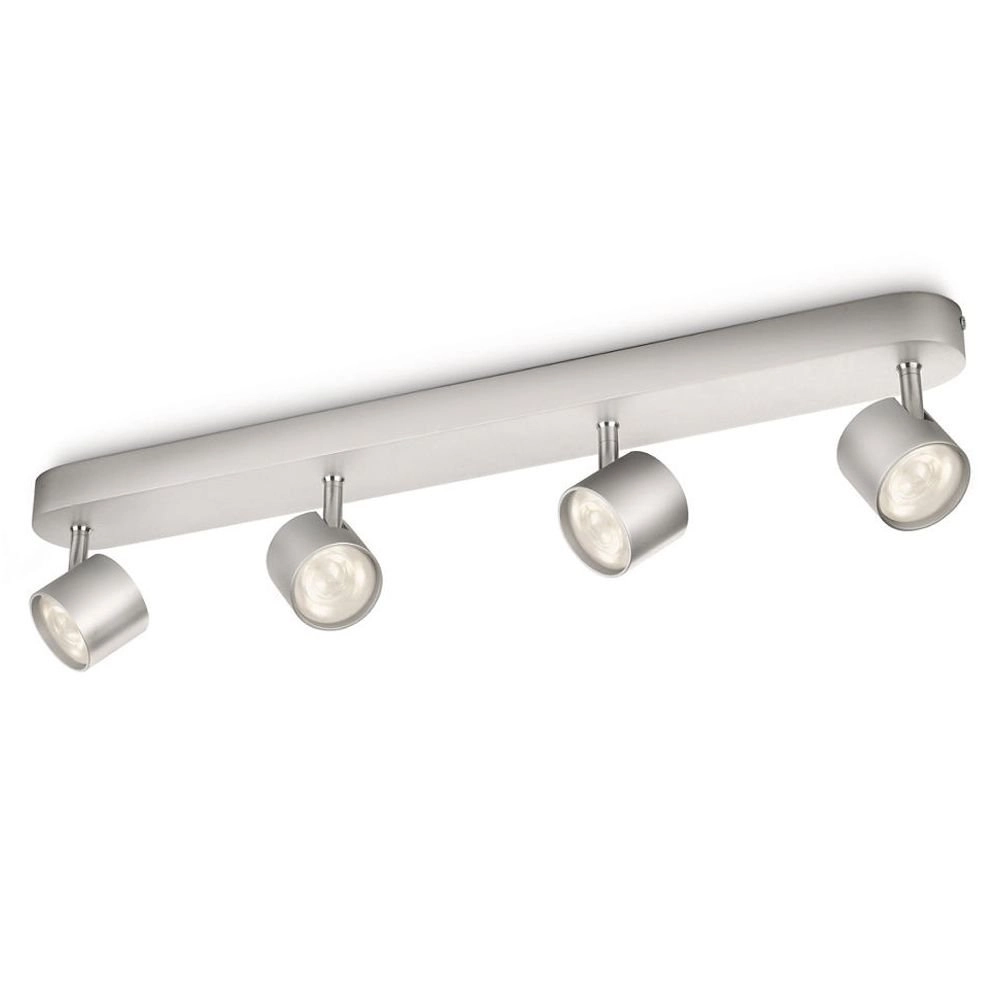 Plafondspot Led My Living Star 4-lichts metaalgrijs