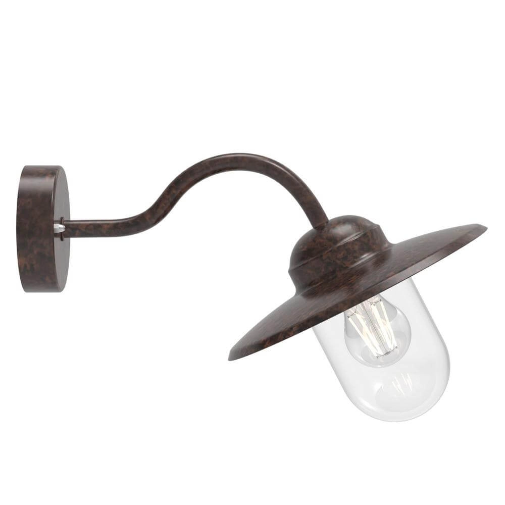 Klassieke wandlamp Luxembourg roestbruin