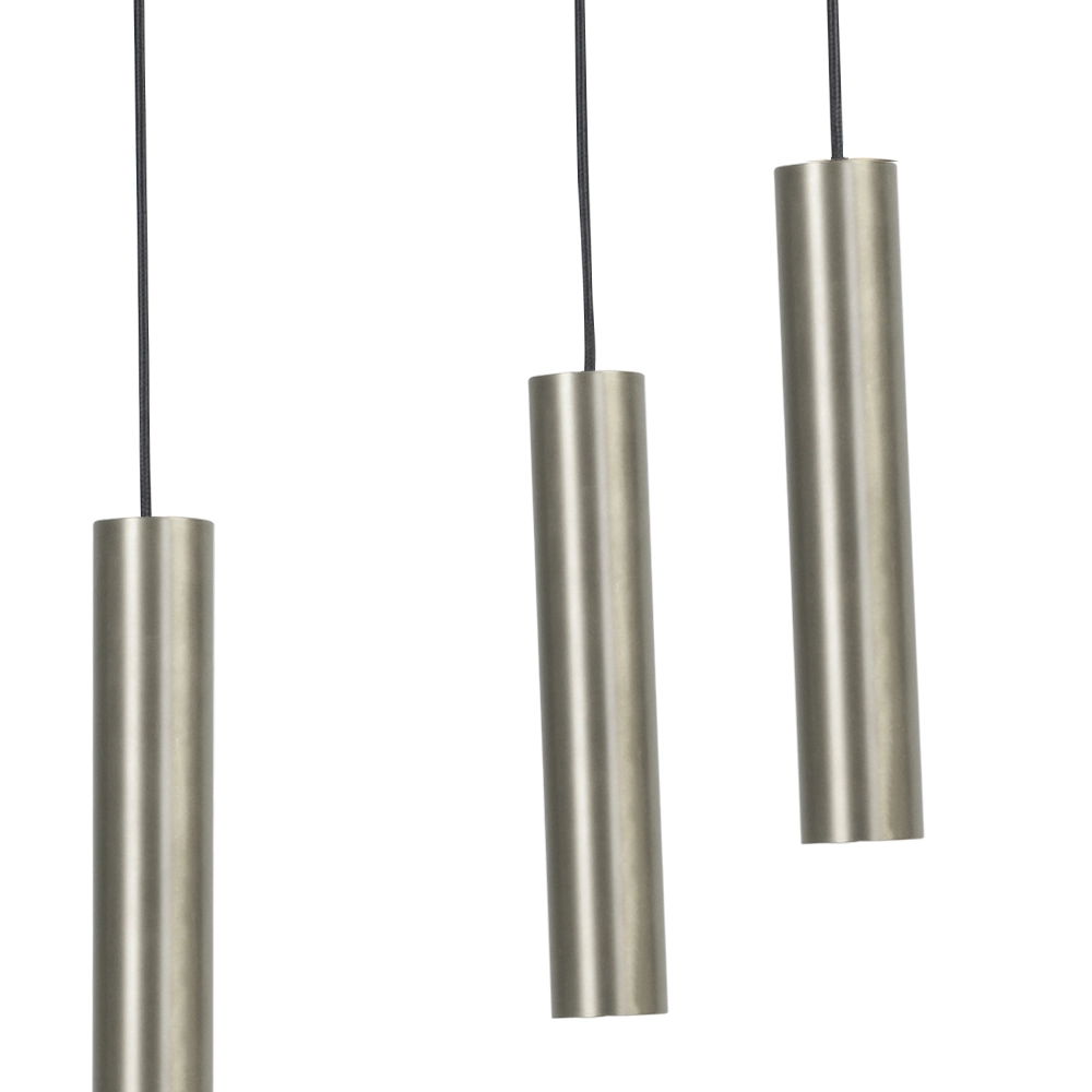 Eettafel hanglamp Run 8-lichts rvs cilinders Masterlight 8718121215808