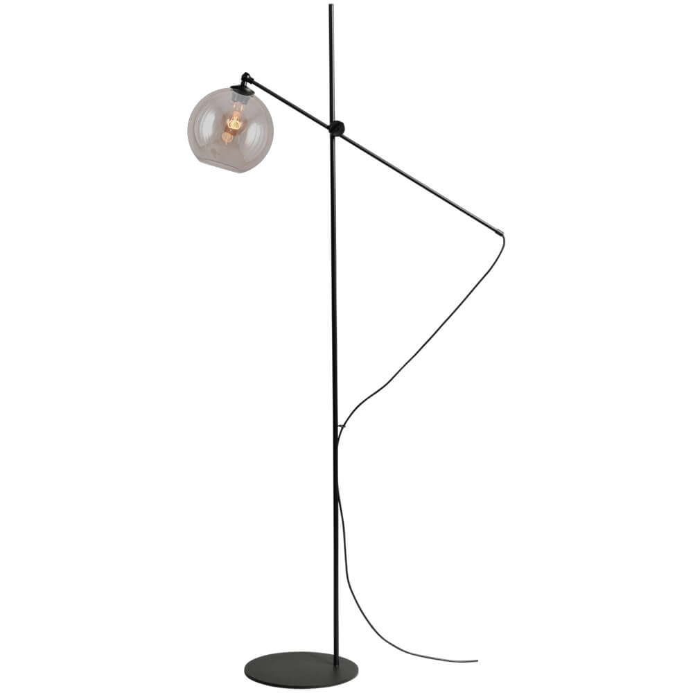 Vloerlamp Bella 2 met rond glas