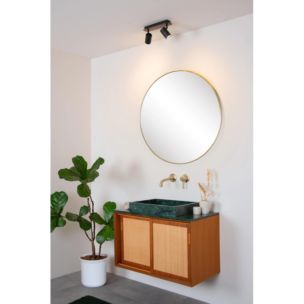 Plafondspot Lennert 2-lichts zwart Lucide 5411212262684