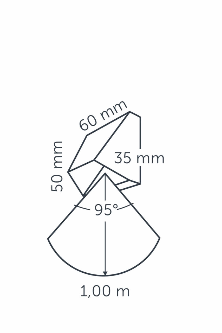 Wandspotje Mini Wedge Dark 12 volt LED In-lite 8717051004322