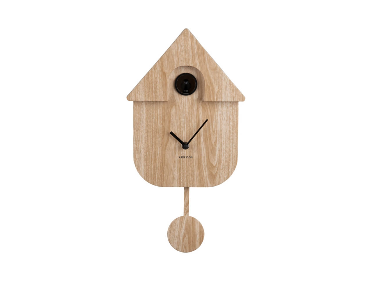 Wandklok Modern Cuckoo hout Karlsson 8714302734199