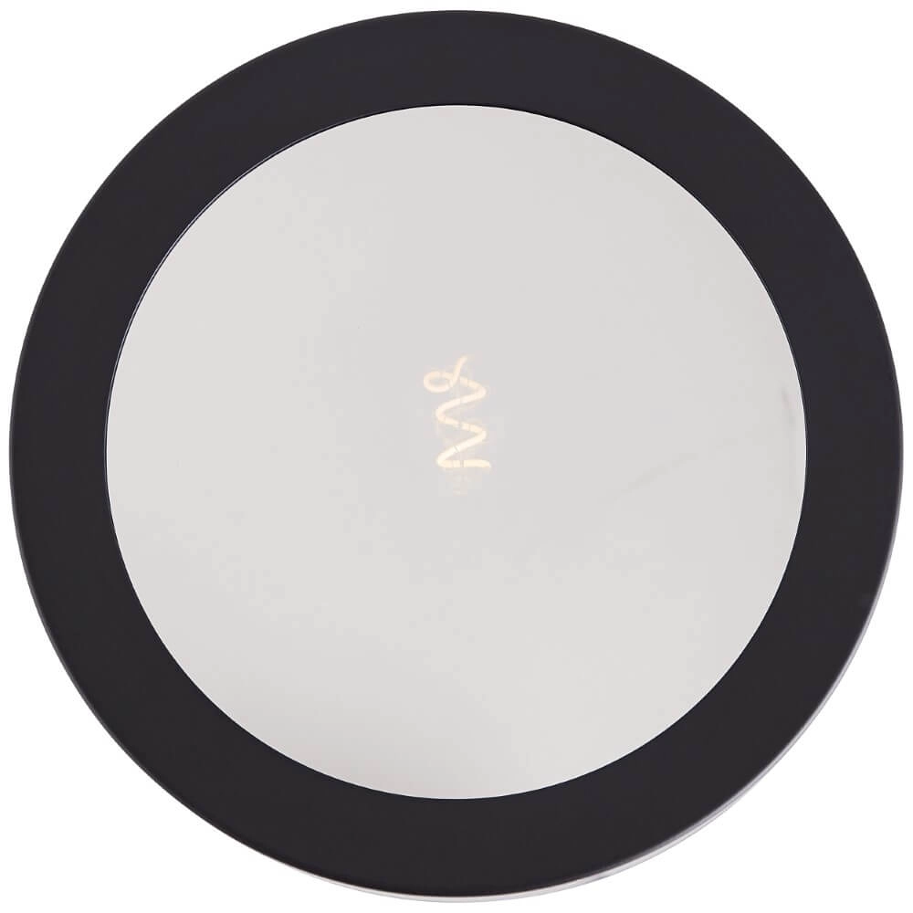 Zwarte plafondlamp Sandros Ø 23cm met glas Brilliant 4004353409462