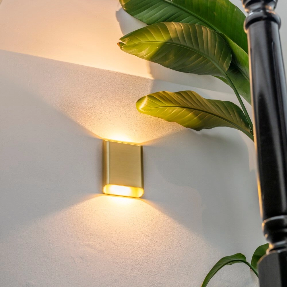 Wandlamp Diaz L Goud geborsteld Artdelight 8720701100312