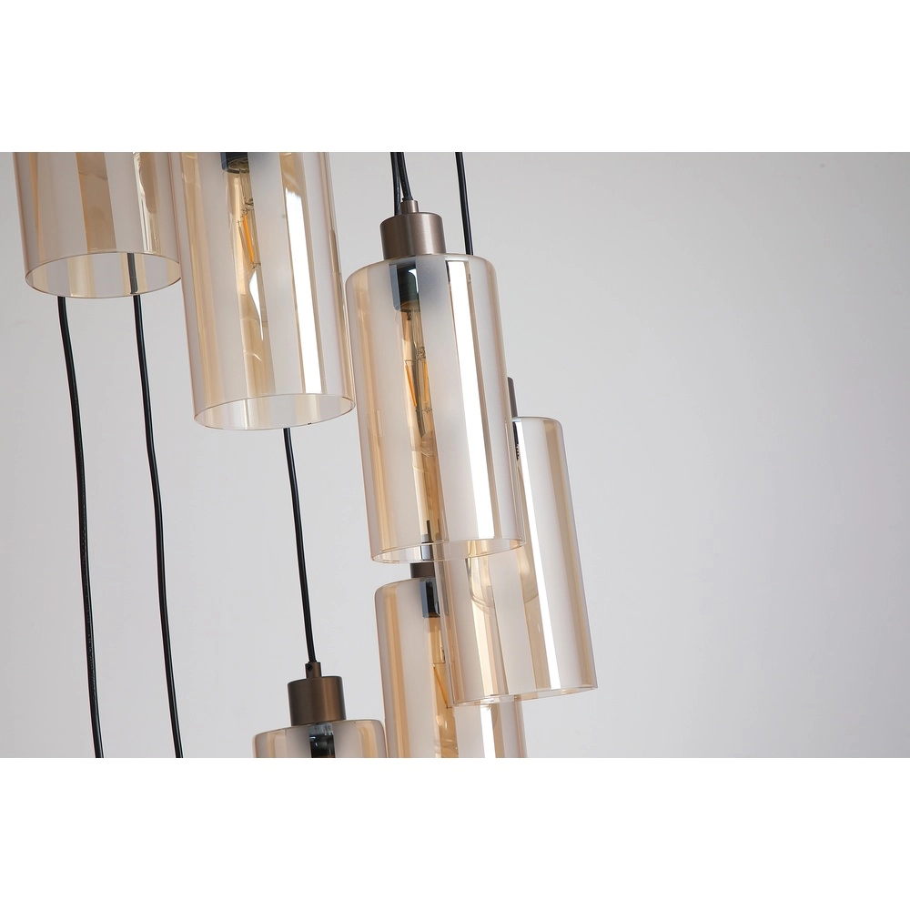 Design hanglamp Kent 8-lichts brons Searchlight 5,05342E+12