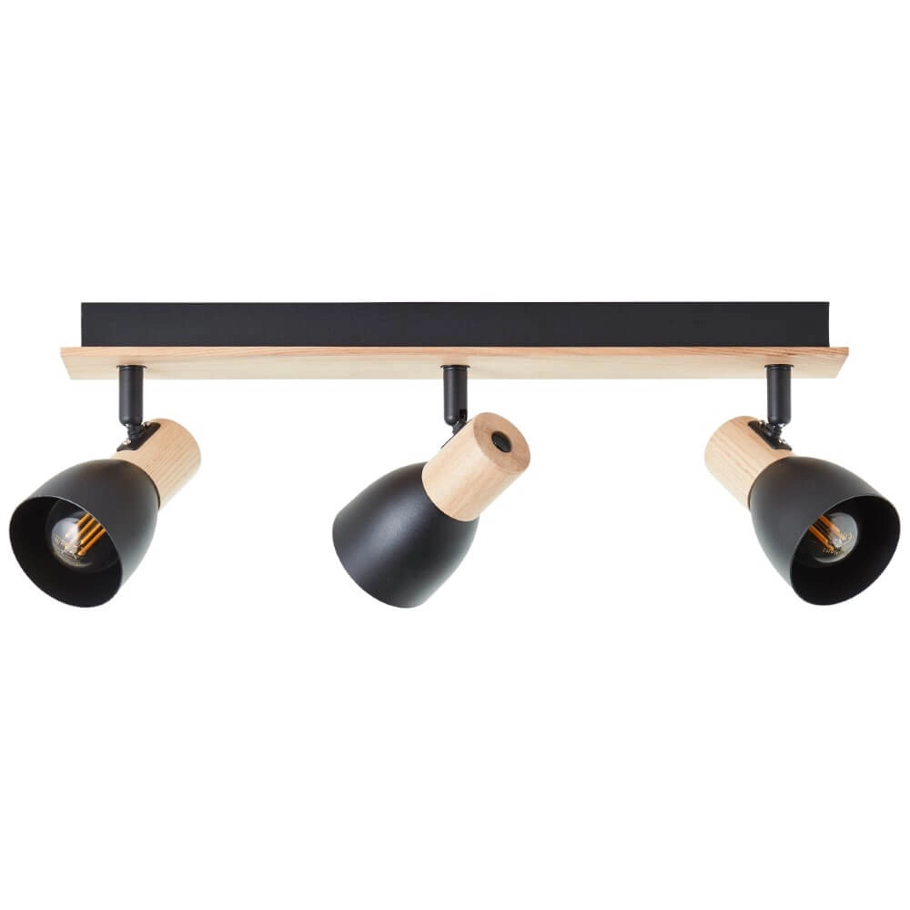 Plafondlamp Daintree 3-lichts zwart Brilliant 4004353408748