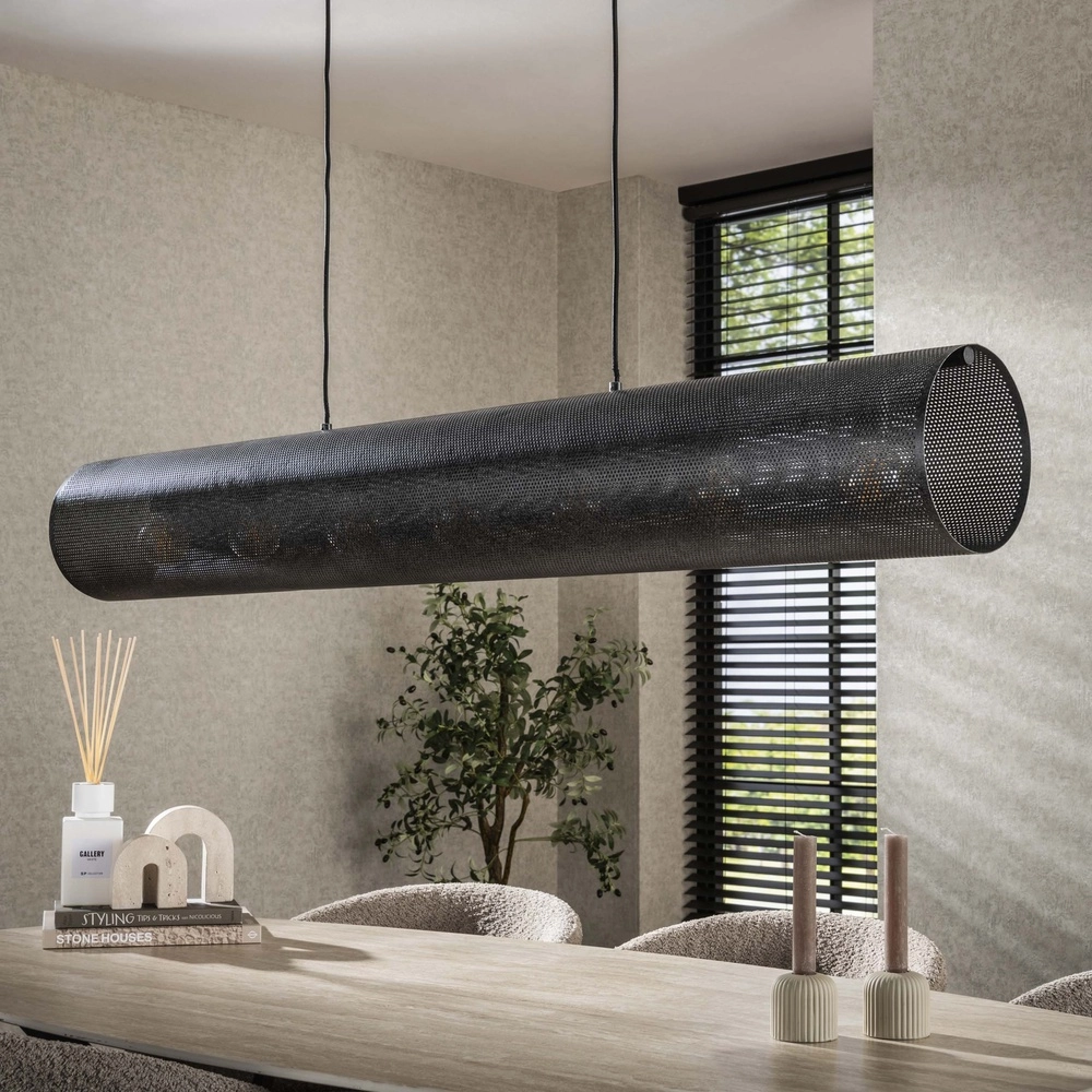 Horizontale gaas hanglamp Tubon 145cm - 7x E27 Lyora 8716803512252