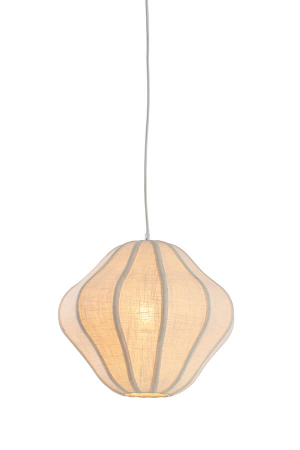 Witte hanglamp Sukau Ø 38,5cm Witte hanglamp Sukau Ø 38,5cm