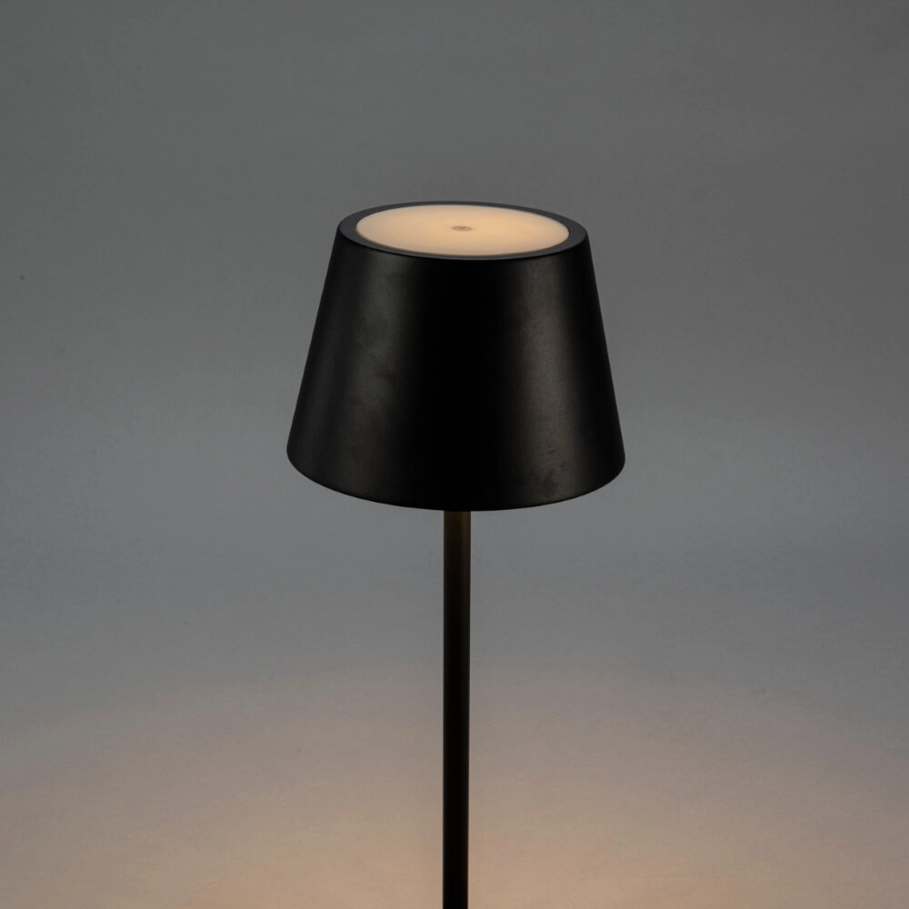 Oplaadbare vloerlamp Pomezia Medium zwart KonstSmide 7318307841756