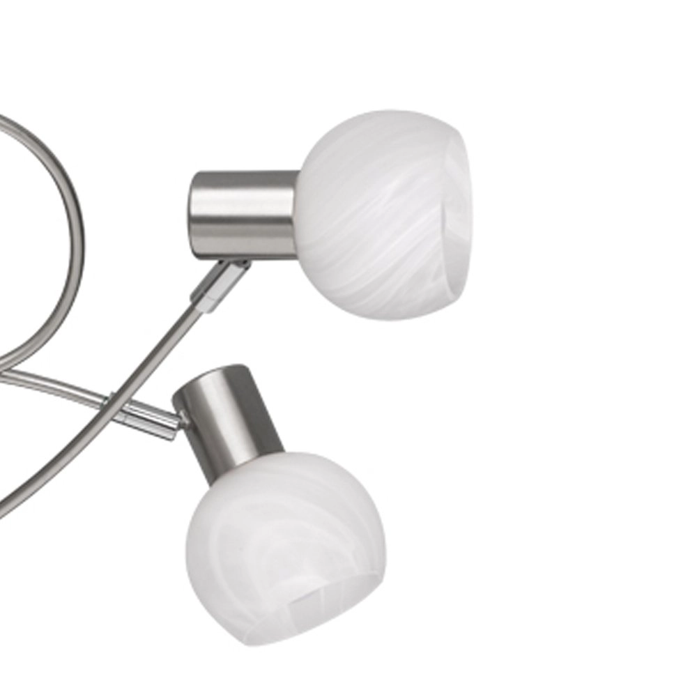 Plafondlamp spots Antibes Knot 5-lichts nikkel mat Trio 4017807353648