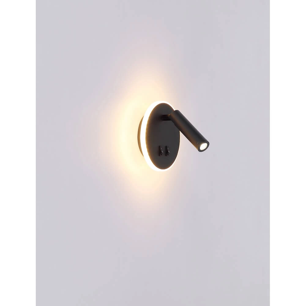 Strakke wandlamp Many zwart Globo 9007371419616