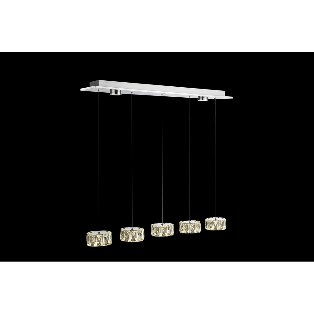 4-lichts hanglamp Amur chroom Globo 9007371342068