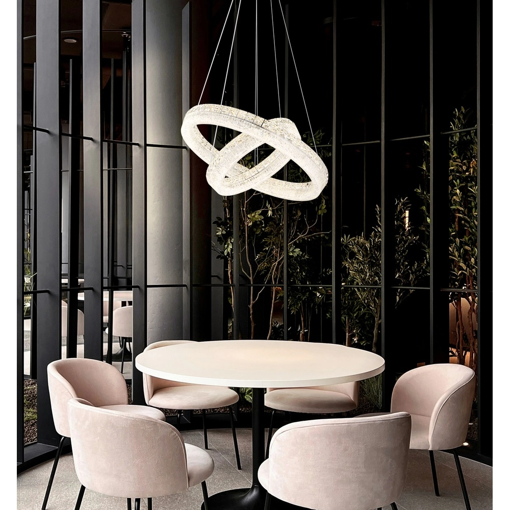 Hanglamp Laurel chroom Ø 60cm Globo 9007371575770