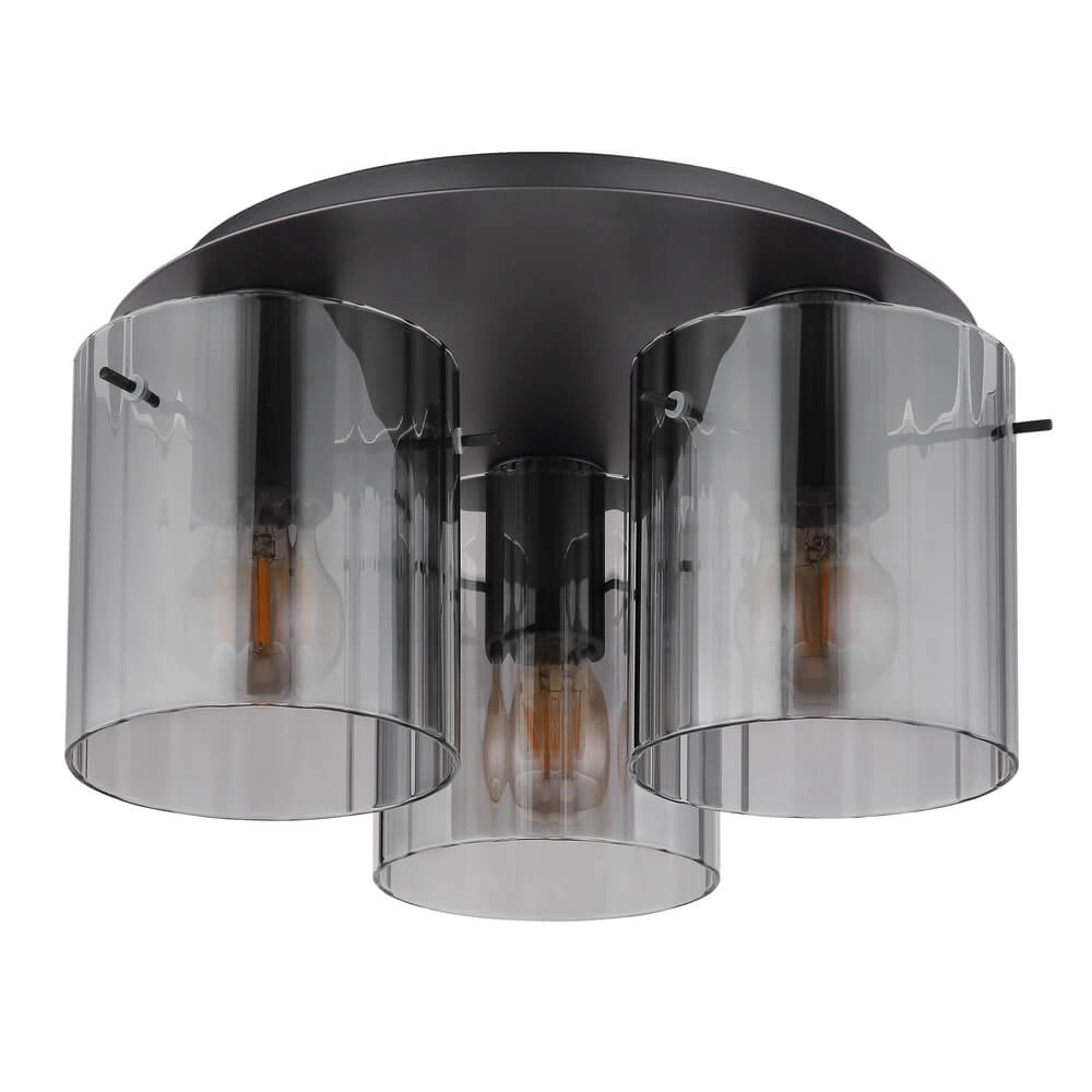 Plafondlamp Tulivar design smoke glas 3-lichts Globo 9007371456901