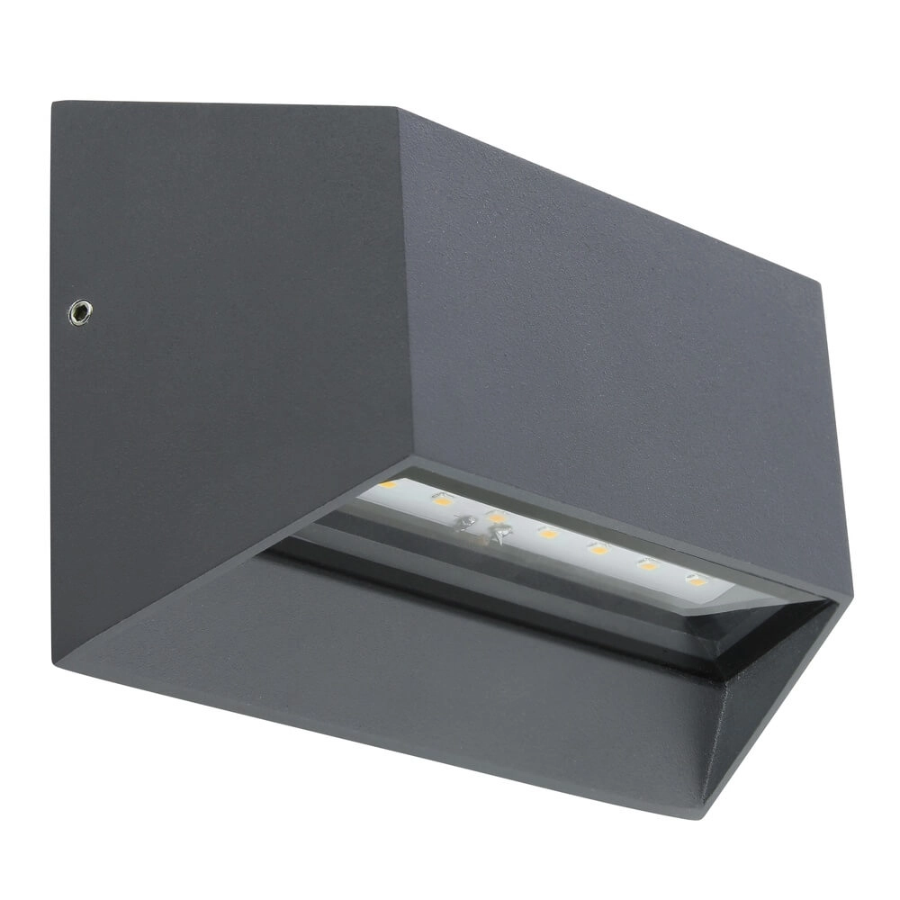 Wandlamp Honna rechthoek antraciet Globo 9007371419159
