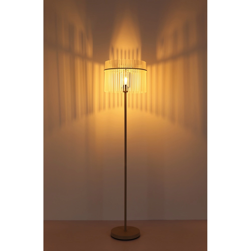 Vloerlamp Gorley zand bruin met glas Ø 38cm Globo 9007371575701