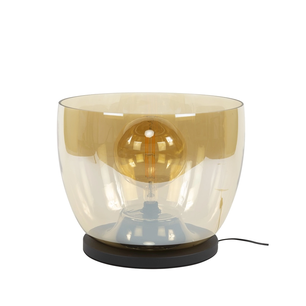 Vloerlamp amber glas UP Ø 48cm - 41cm hoog Lyora 8716803512641