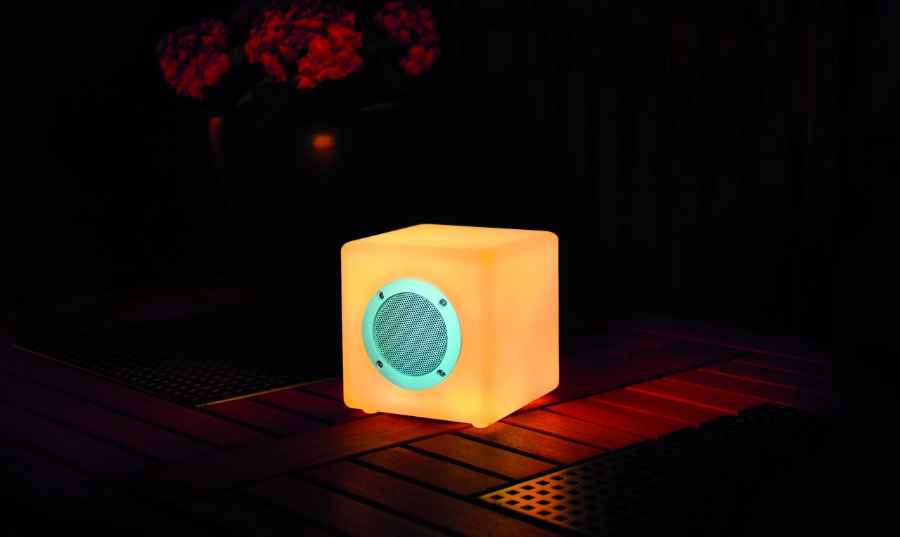 Tafellamp Cube 15 RGB met speaker GardenLights 5907800857511