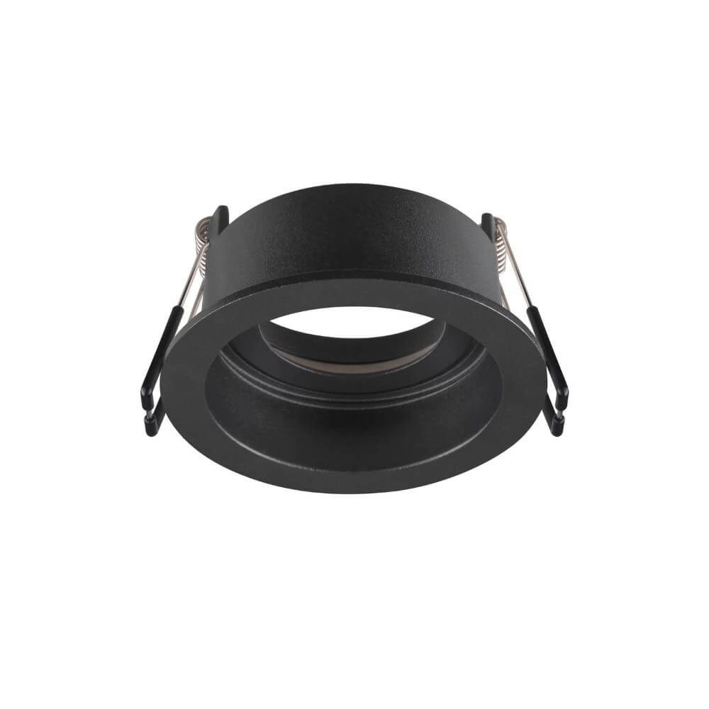 Inbouwring New Tria 68 rond zwart - verdiept - zonder fitting
