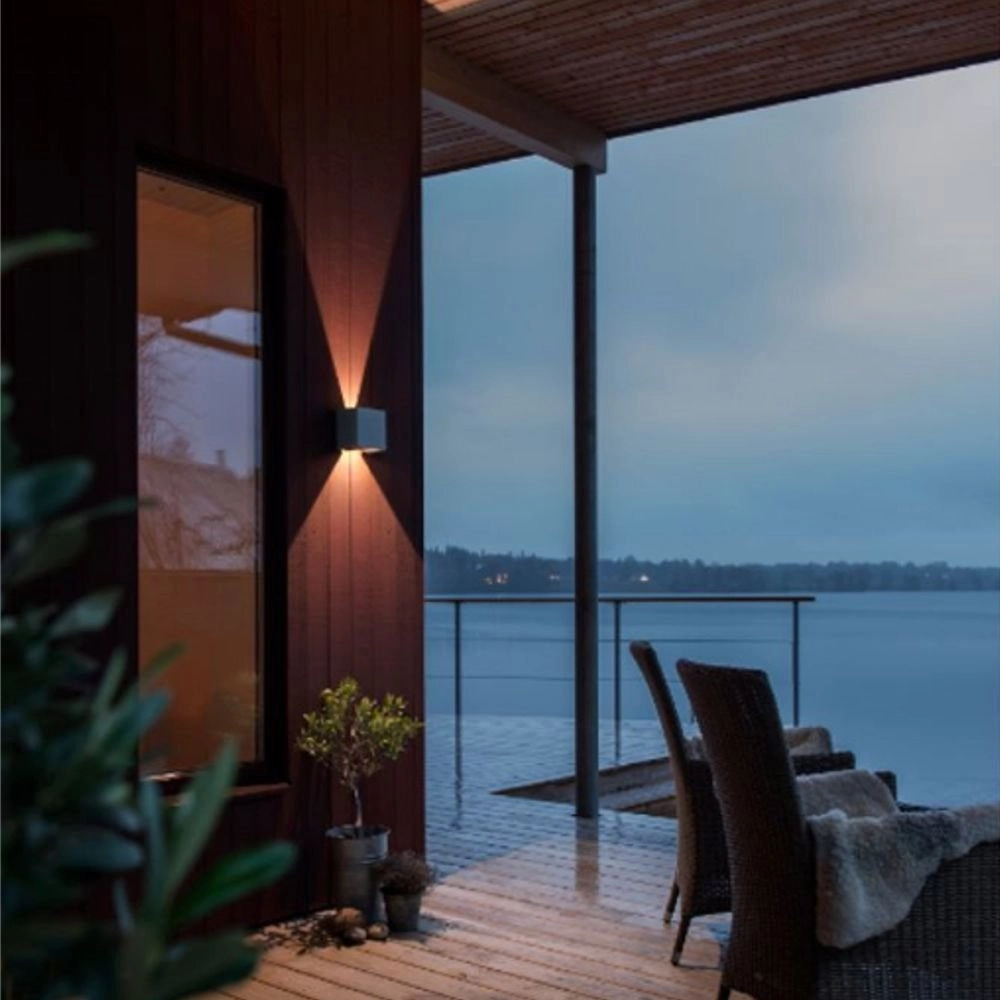 Ledspot Cremona Up - Down 2x3w - 3000K 13,5cm mat zilver KonstSmide 7318307959314