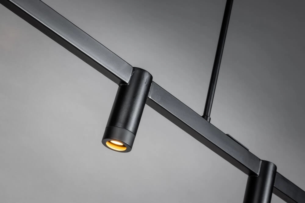 Strakke eettafellamp Miller 6-lichts zwart ETH 8720195303084