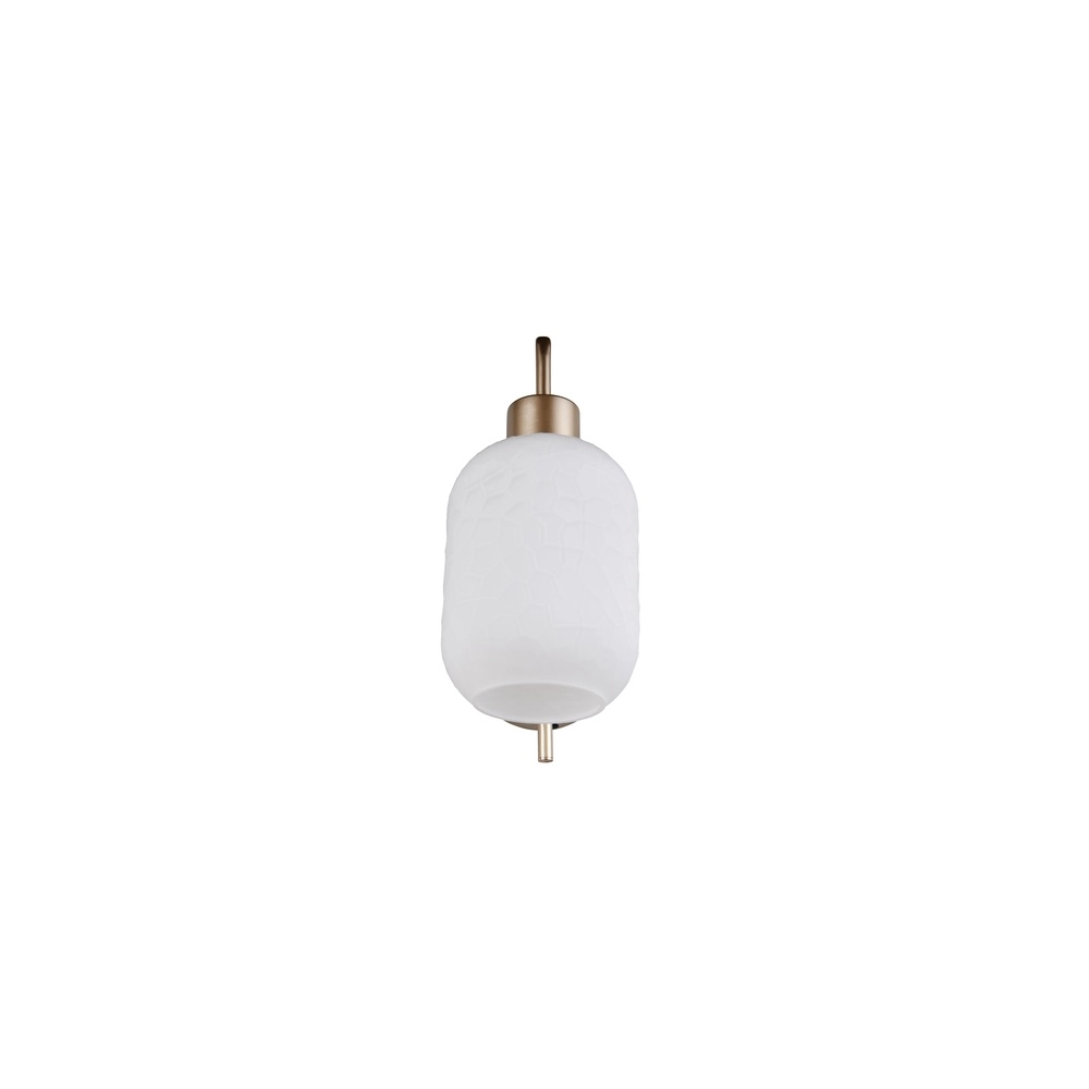 Wandlamp Emelie goud met wit glas Trio 4017807724349