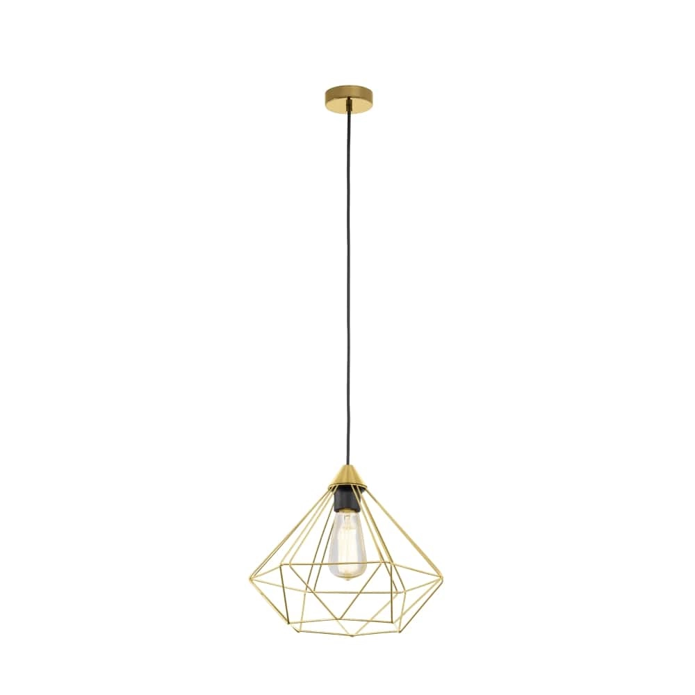 Gouden hanglamp Tarbes Ø 32,5cm