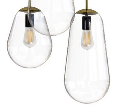 Glazen vide hanglamp Pear Lyora 5903139779494