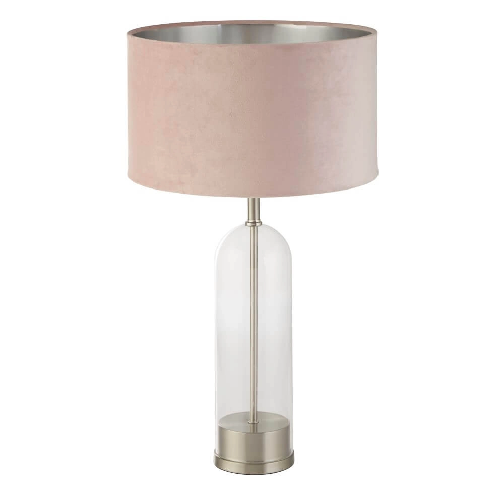 Tafellamp Oxford met roze kap