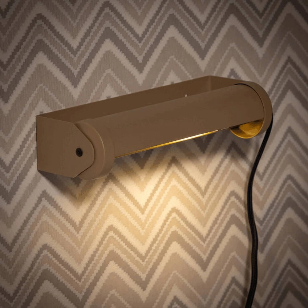 Wandlamp Rondo goud met bruin ETH 8720195307648