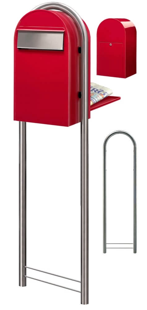 Brievenbus Grande B 3001 i Helderrood Bobi 6417237034229