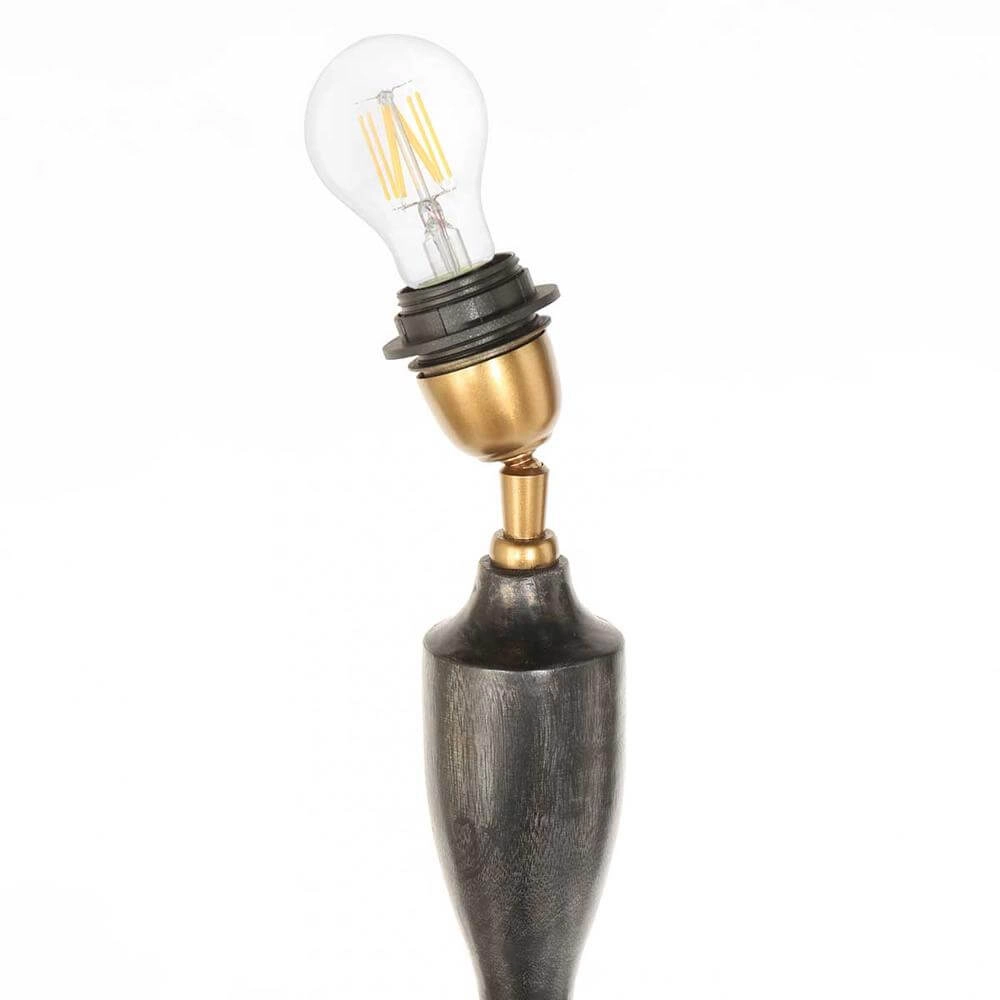 Vloerlamp Bois lichtblauwe kap Steinhauer 8712746175066