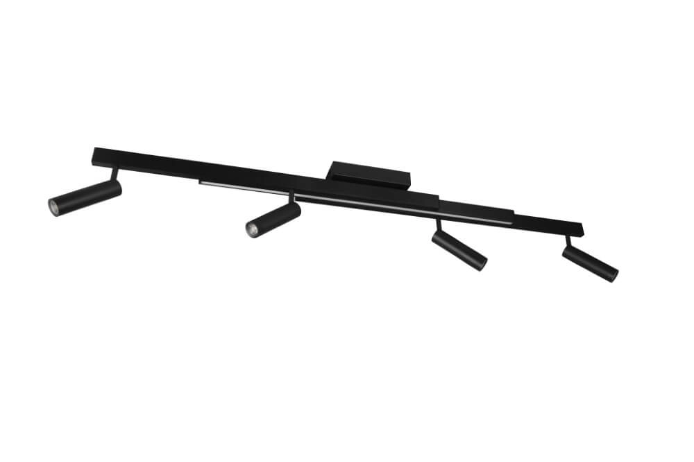4-lichts led spot Zeno zwart Trio 4017807622904