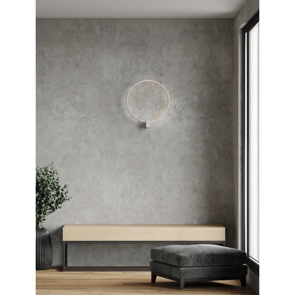 Ronde wandlamp Cercio wit Lyora 5212017473691