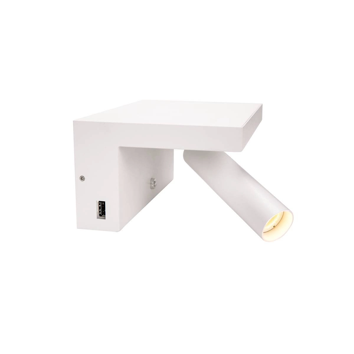 Wandlamp Karpo USB wit
