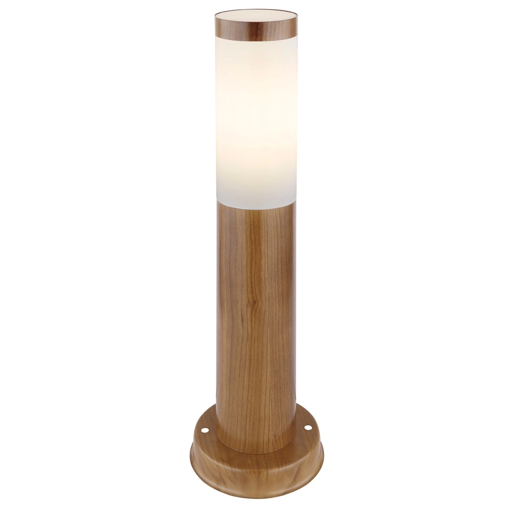 Tuinlamp Boston hout met wit