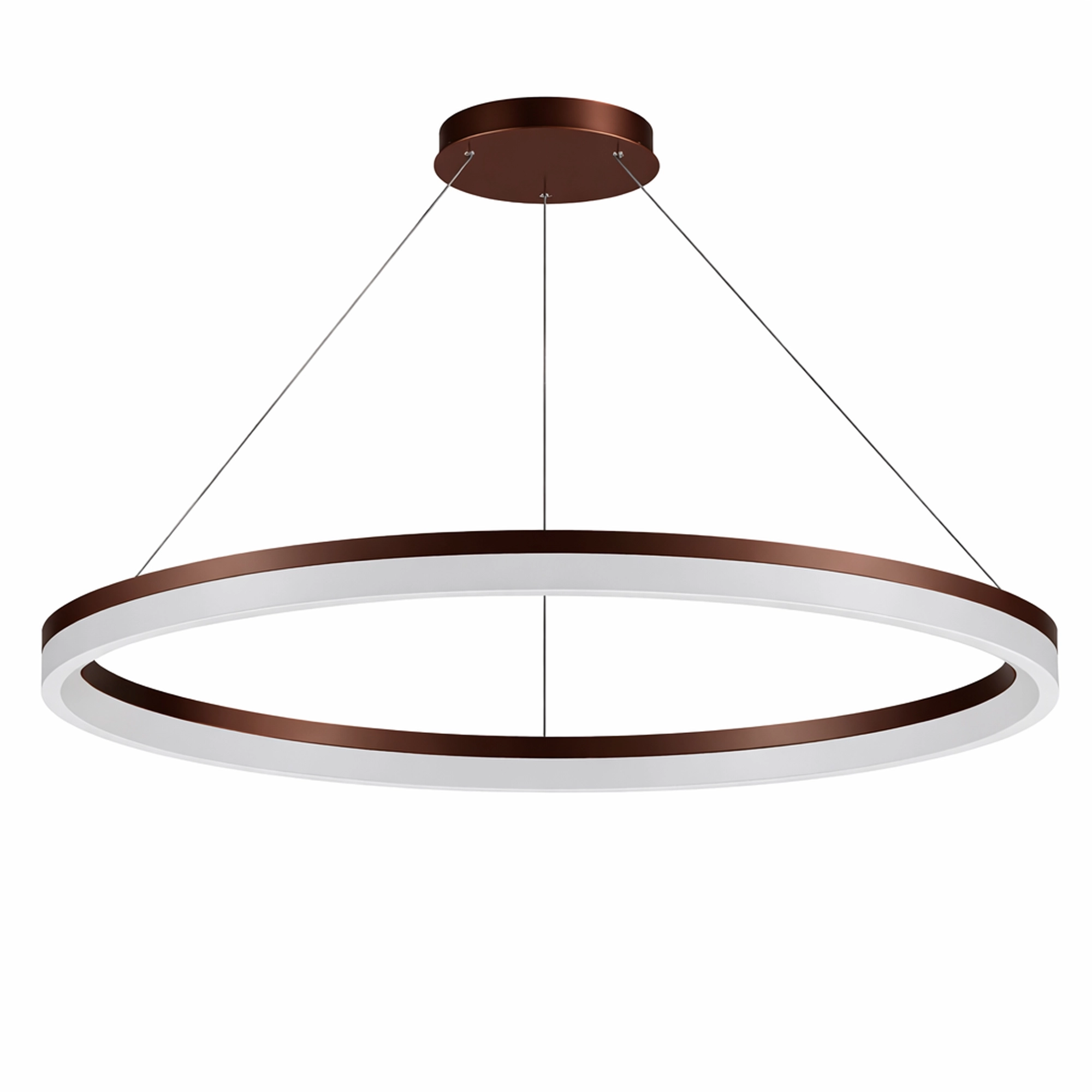 Strakke hanglamp Ara Ø 150cm brons Lyora 5053423316055