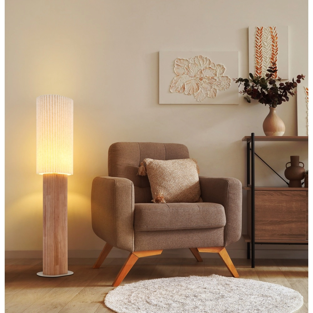Unieke vloerlamp Jannie bruin Globo 9007371592906