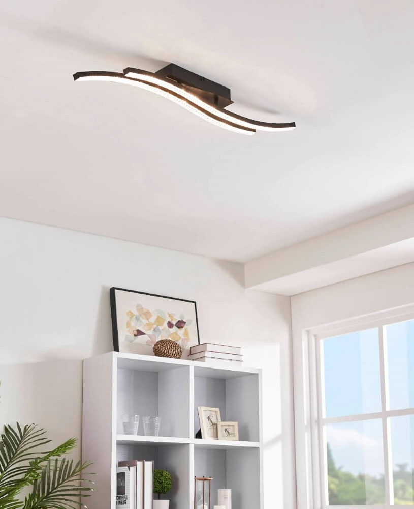 Led plafondlamp Lejias zwart Eglo 9002759998011